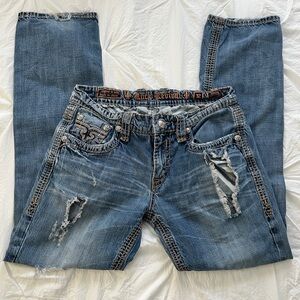 Rock Revival Blue Willy Straight Jeans